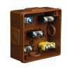 Puszka n/t hermetyczna z zaciskami 1-4mm2 86x86x40mm IP55 brąz VP 021-52 61.123