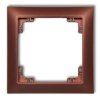 DECO Ramka uniwersalna z tworzywa DECO Soft brązowy metalik 9DRSO-1 KARLIK