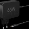 65419 USB-C charger for laptops, 65 W, black