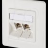 1309121002-E E-DAT modul 2 port UP Cat.6A pure white RAL9010