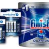 Baterie alkaliczne everActive Pro Alkaline 336szt LR6, 336szt LR03 + Kapsułki do zmywarki Finish Quantum Max 100 sztuk