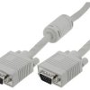 Kabel D-Sub 15-PIN HD wtyk z obu stron szary 10m AK-310103-100-E