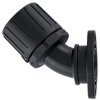 45° hose screw fitting, 23 mm, PA, IP66, black, (L) 77 mm, 166-23602