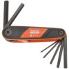 Bahco BE-9777B Hexagon Key Folding Set of 7 Metric 2.5mm-10mm