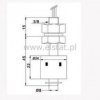Czujnik poziomu gorącej cieczy, L=45mm; NO; 230V