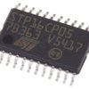 Obwód sterownika LED, TSSOP, 24-Pin, 100 mA, 3/5.5 V ac, STMicroelectronics, STP16CP05