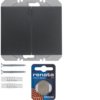 BERKER K.1 KNX RF quicklink Przycisk radiowy podwójny płaski antracyt 85656275 HAGER