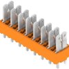 PCB terminal, 8 pole, pitch 5 mm, AWG 24-14, 15 A, faston plug, orange, 9500470000