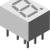 TDSL1150 Low Current 7 mm 7-Segment Display