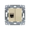 DANTE Gniazdo komputerowe RJ45 kat.6 ekranowane krem 450366