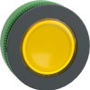 Pushbutton, for universal LED, illuminable, waistband round, yellow, front ring dark gray, mounting Ø 30.5 mm, ZB5FW383
