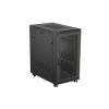 Szafa instalacyjna rack stojąca - 19'' 22U 600x1000mm - czarna - Lanberg FF01-6022-23B