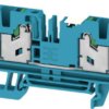 Through terminal block, snap-in, 4.0 mm², 32 A, 8 kV, blue, 2874960000