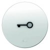 Klawisz z soczewką i wypukłym symbolem calidrzwicali Berker R.1/R.3 biały połysk 16512069