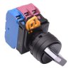 YW1S-3E12 22mm 3 Position Maintained Selector Switch 1NO-2NC IP65 IDEC
