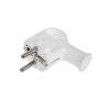 WTYCZKA SIECIOWA WT-40 KĄTOWA Z UCHEM BIAŁA 230V 16A Z UZIEMIENIEM