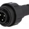 Złącze okrągłe wtyk męskie PIN: 3 12A 250V IP68 UL94V-0 6÷8mm PX0731/P