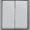 Włącznik światła, 10A, 250V, 2-przyciskowy, 1-biegunowy, IP44, Siemens