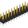 Pin header, 20 pole, pitch 2.54 mm, straight, black, 10054933