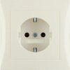 S.1 Gniazdo SCHUKO komplet kremowy połysk 47428982