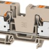 Through terminal block, push-in connection, 10 mm², 57 A, 8 kV, dark beige, 2490360000
