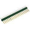 TE Connectivity 5-826648-0 Ampmodu II Long Pin Header Vertical Gold 1x50P Green
