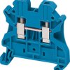 Terminal block, 2 pole, 0.2-4.0 mm², clamping points: 2, blue, screw connection, 32 A, NSYTRV42BL