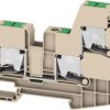 Through terminal block, snap-in, 10 mm², 57 A, 8 kV, dark beige, 3037530000