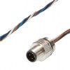 AV98C640, akcesoria, Wbudowana wtyczka, kompletna, -30-90C, M12 4pin, IP67, Przyłącze śrubowe PG9, Długość żył 0,5m