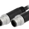 M12A08ML12AMLSD001 Kabel do czujników/automatyki 8PIN M12-M12 1m wtyk wtyk