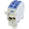 HoraeTec 080210-1-3 Main Tap Terminal Brass Light Blue 125A 690V
