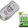 ładowarka GT BQC-4A18 LCD + 4X R6 AA Ni-MH GP Recyko 2100