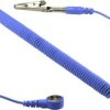 TRU COMPONENTS SpKL-10-183-SK Przewód uziemiający ESD 1.83 m przycisk 10 mm , zacisk krokodylkowy