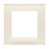 Simon 55 Ramka 1-krotna Nature Szkło mrożone kremowe TRN1/171