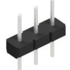 Pin header, 3 pole, pitch 2.54 mm, straight, black, 10057847