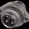 CA 6 GS 6-pin +PE surface-mounted plug with flange