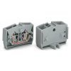WAGO 264-262 12-way 10mm 4 Conductor Snap In Terminal Strip Grey AWG28-12