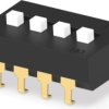 DIP switche, Off-On, 4 pole, straight, 1 A/5 VDC, 1825058-7