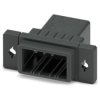 Pin header, 8 pole, pitch 3.81 mm, straight, black, 1340632