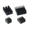 Zestaw aluminiowych radiatorów do Raspberry Pi 4B, czarne - 4 szt.