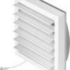 Kratka wentylacyjna 130x130mm fi 125mm biała żaluzja+sznurek rozpieracze T78
