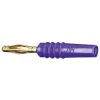 Stäubli 222618-26 SLS205-L straight plug 2mm violet spring contact fins