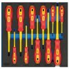Draper Expert 63379 VDE Screwdriver Set in 1/2 Drawer EVA Insert Tray (11 Piece)