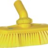 Szczotka do szorowania, dł. włosia: 44mm, Miękki, Żółty, Poliester, Polipropylen, Stal nierdzewna, zastosowanie: