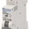 Wyłącznik nadprądowy MCB, Typ B, 1-biegunowy, 32A, 230V, Europa EUB132B, EUB