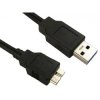 Kabel USB Złącze A USB A Złącze B USB B dł. 0.7m Przewód przedłużający USB USB 3.0 kolor: Czarny