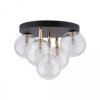 Lampa sufitowa z czarno-złotymi elementami NILOS 5xG9 758 TK Lighting
