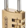 Kłódka szyfrowa średnica szekli: 5mm ABUS Kłódka szyfrowa W budynkach, na zewnątrz mosiężno-stalowa Mosiądz