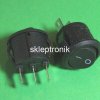 Przełącznik okr. ON/ON 230V/3A czarny mini 2szt