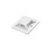 Uchyt opaski kablowej, samoprzylepny, 20x20 mm, biały, 50 sztuk,OR-AE-13201/50